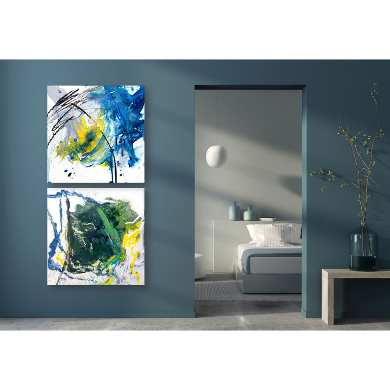 Mineral Series II 3 Print by John Beard, 40" H x 40" W x 3" D, Black Floater Framed