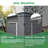 Metal Storage Shed Foundation Kit Included