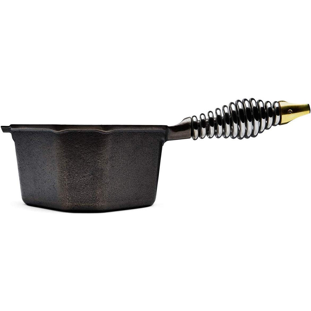 Outset Cast Iron Sauce Pot with Brush