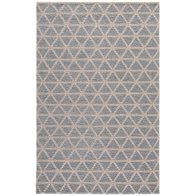 Natura Hand Woven Wool; Cotton; Recycled P.E.T Chevron Indoor Rug, Rectangle 9' x 12'