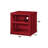Cargo Red Finish Nightstand W/USB
