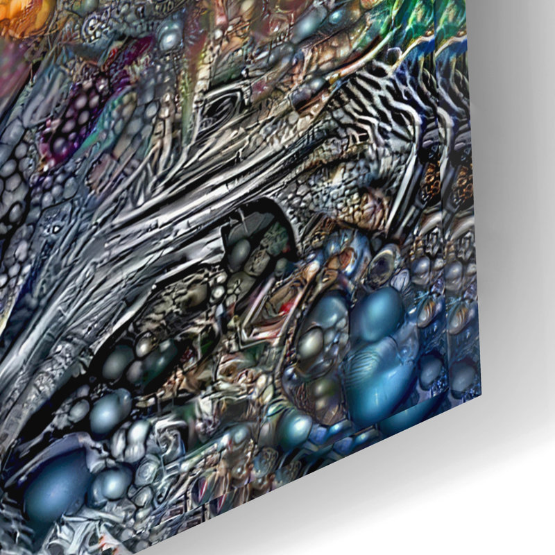 "Cosmogon" par Pierre Gavidia, H 12 po x l 16 po x P 0,13 po