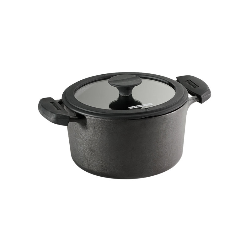 Tramontina Pre-seasoned Cast Iron Casserole, 24 cm