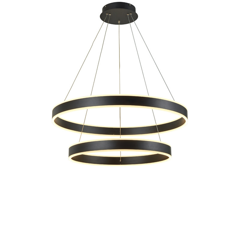 Lustre de vestibule noir Emeri Thumprints, Noir
