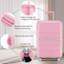 Ensembles de valises 4 pièces (14/20/24/28) Valise extensible légère et durable en PP