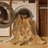 Washable Wheat Sheaves Farm Area Rug-1147380516
