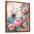 Toile avec cadre flottant brun