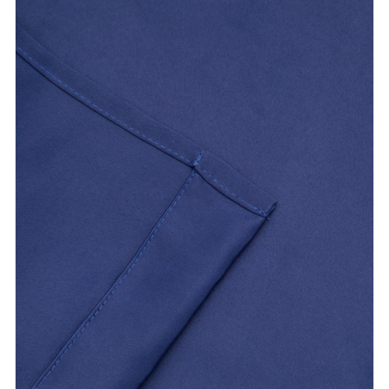 NICOLE PATIOS Extra Wide Solid Room Darkening Curtain Panel, 54" W x 108" L, Navy