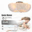 Elegant Feather Design Ceiling Fan With Lights Flush Mount Ceiling Fan With Light For Modern Homes A Blend Of Art And Functionality