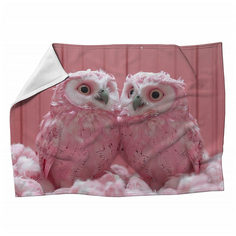 Plain Weave Muslin Machine Printed Throw Blanket, 80" L x 60" W