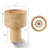 Hand-woven Bamboo Cylinder Table Lamp With Clear Cord