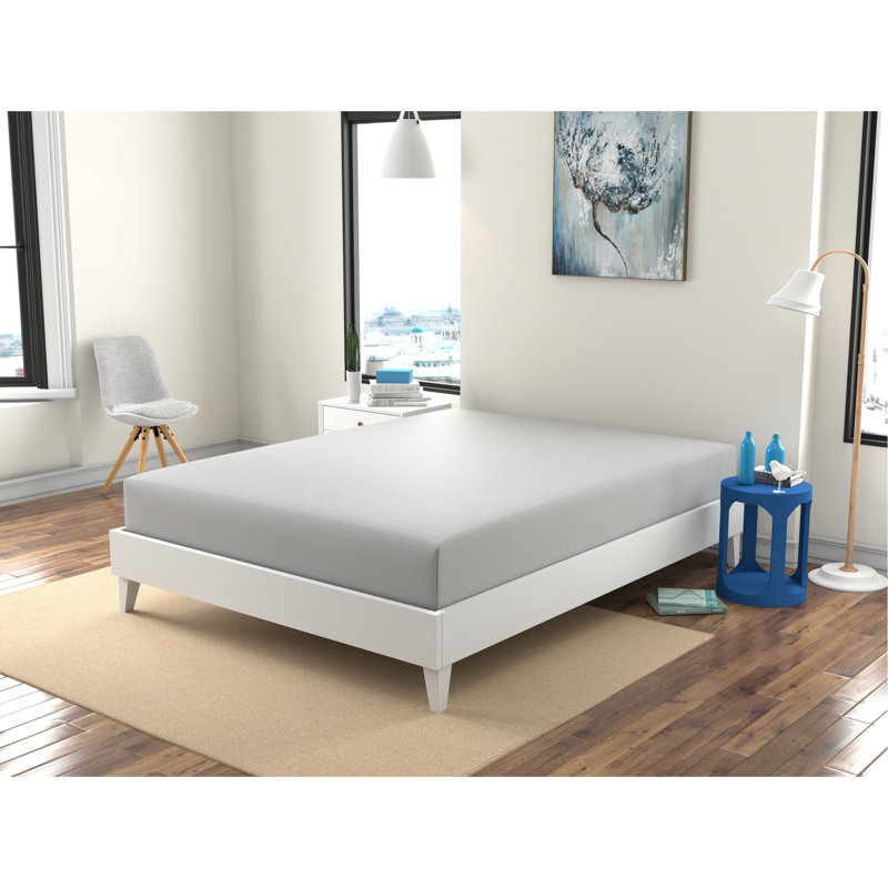 Matelas pleine grandeur en mousse à mémoire de forme de 10 po - Gel ferme et résilient à faible mouvement blanc confort réduit le lit de transfert dans une housse en tissu