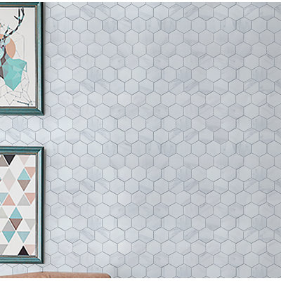 Perfection 2" x 2" Porcelain Honeycomb Mosaic Wall & Floor Tile