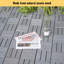 30 carreaux de terrasse imbriqués à carreaux, plancher en bois franc d'acacia carré 12 po x 12 po-114072916