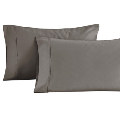 Ensemble de taie d'oreiller en satin de coton 1500 fils à densité de tissage 1500