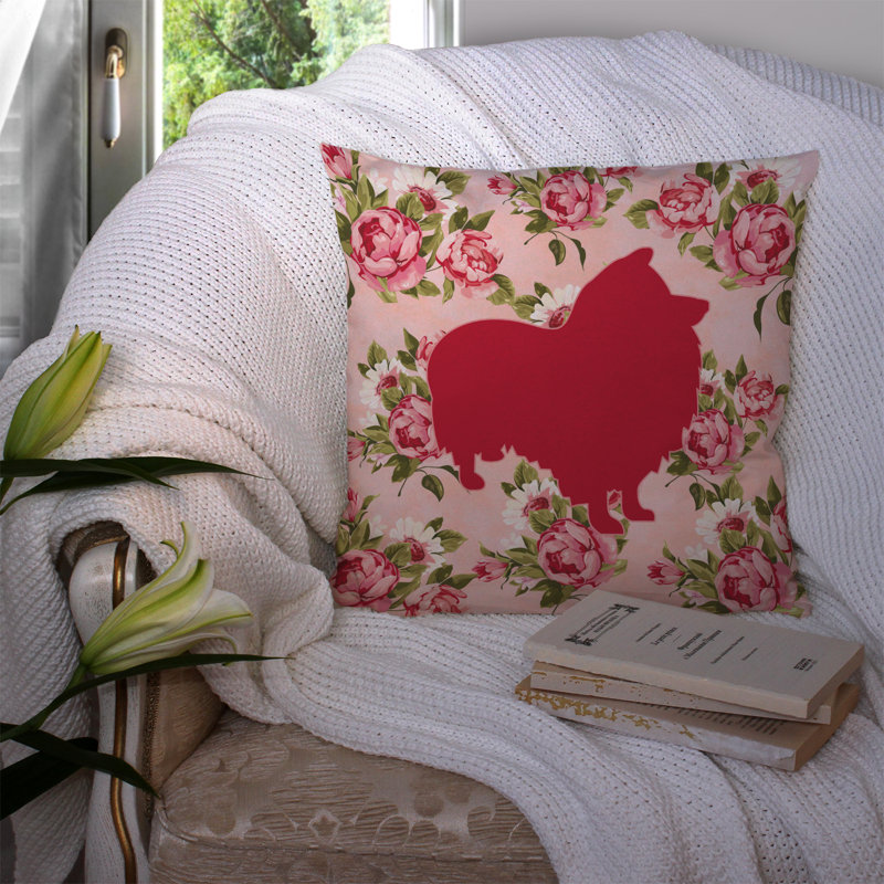  Coussin Sheltie Shabby Elegance, Rose