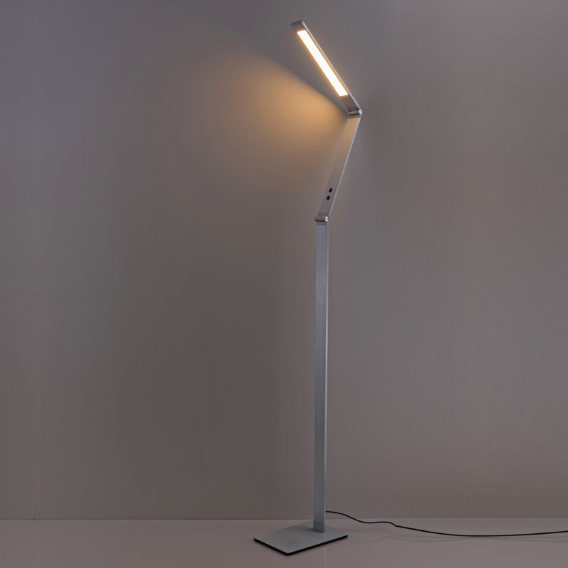 Aicke 130cm LED Task Floor Lamp, Grey