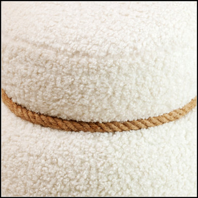 Adorable Snowman Stool With Plush Greig Cushion, Playful And Cute, Suitable For Any Space