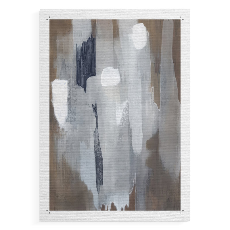 Neige et minéral II - impression sur toile seulement - non encadrée, H 18 po x l 12 po