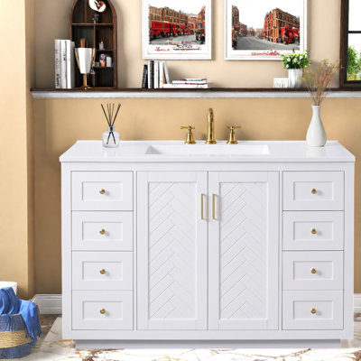 Farmhouse Vanities(Must include both Vanity Cabinet  and Sink) MDF Bath