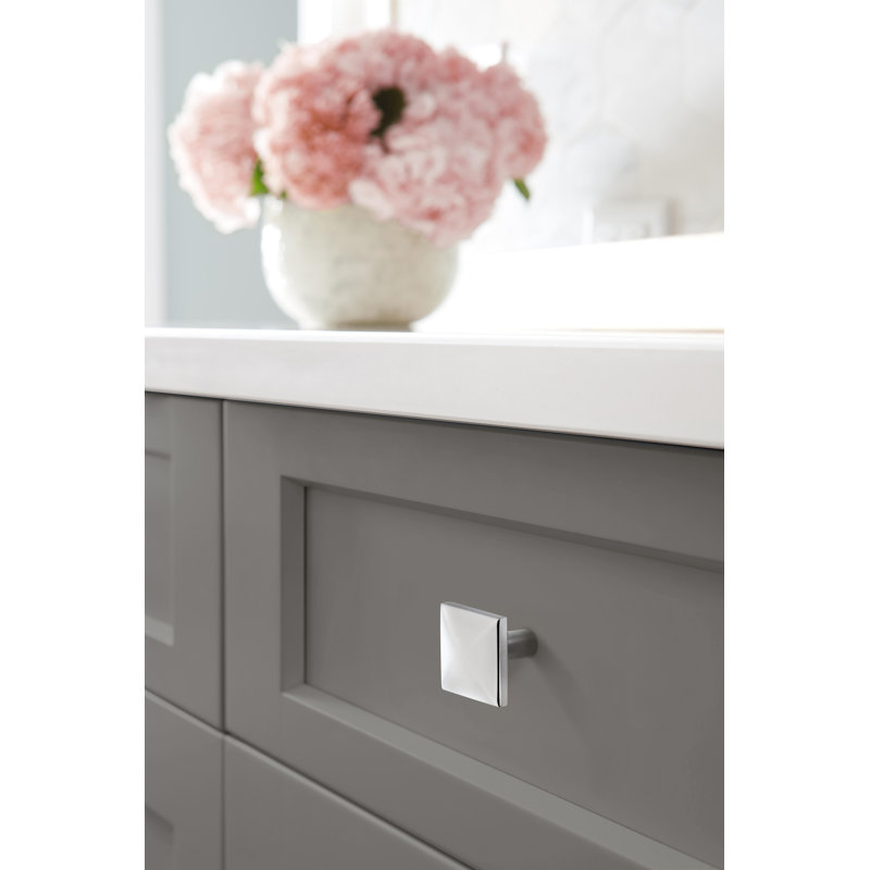 Poignée d'armoire extensible en chrome poli de 1 1/8 po (29 mm) de longueur - paquet de 10, Chrome poli, 1 1/8"