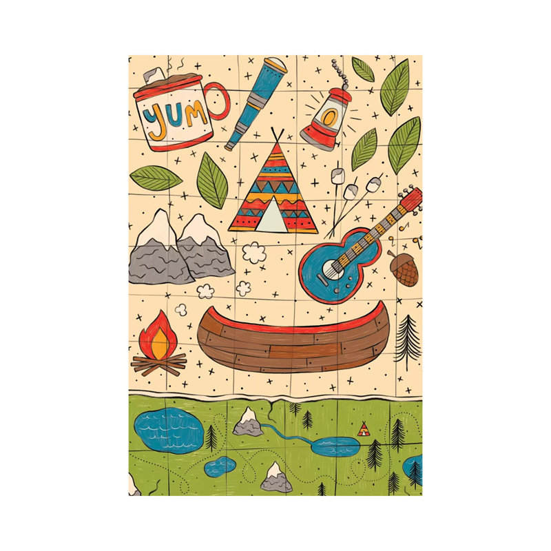 Everyday Big Adventure II by Lisa Barlow - Wrapped Canvas Print, 20.32 cm H x 30.48 cm W