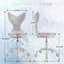 YHSNFJING Faux Fur Task Chair with Wheels