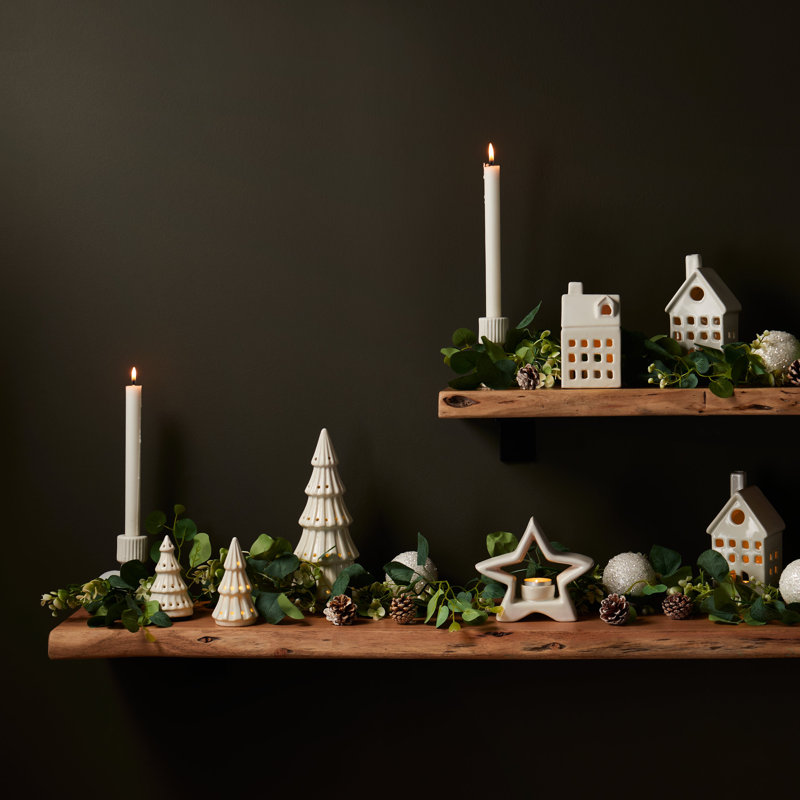 Wall Shelf - Natural Acacia, 3.8cm H x 75cm W x 25cm D