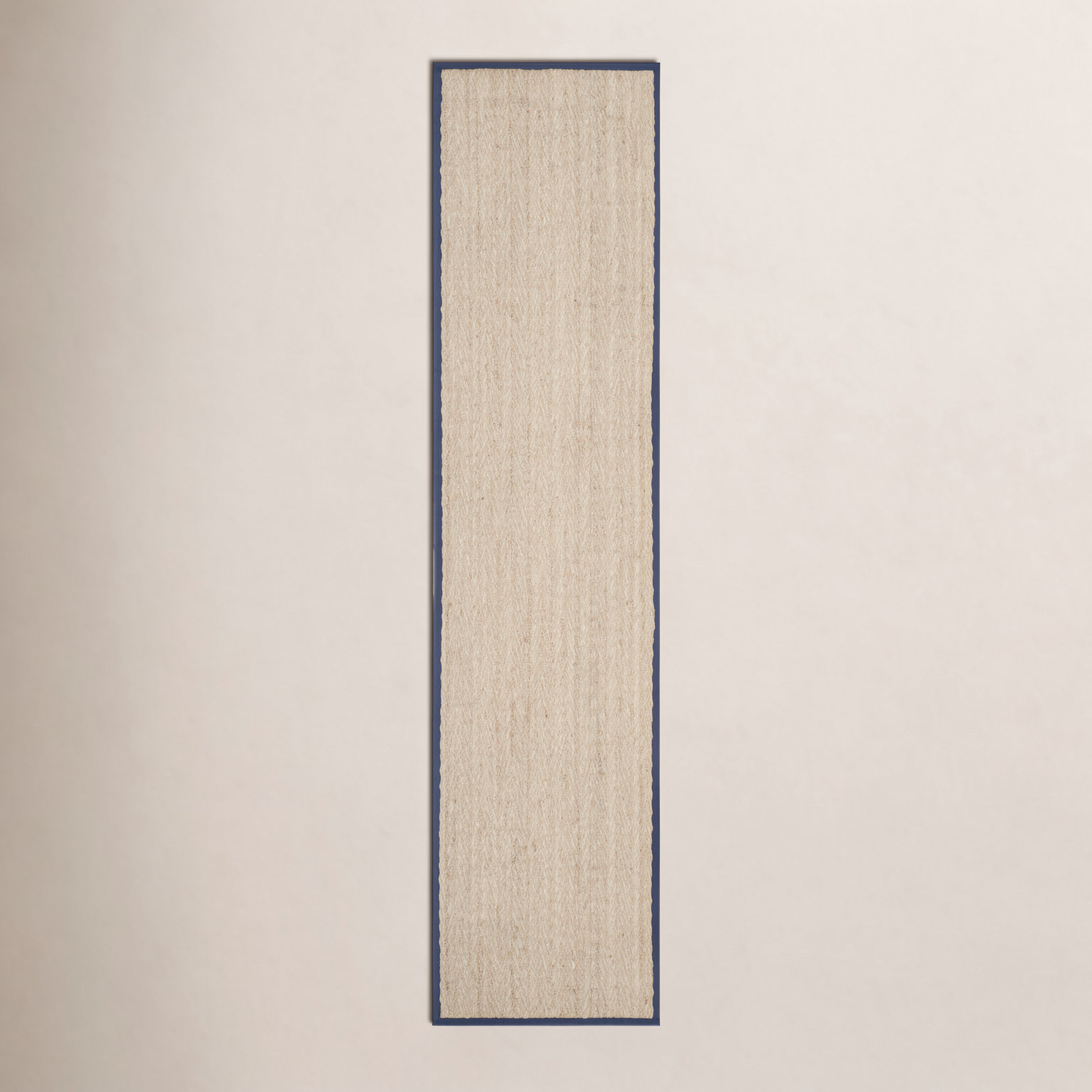 Natural Blue Seagrass Rug, Runner 2'6" x 10'
