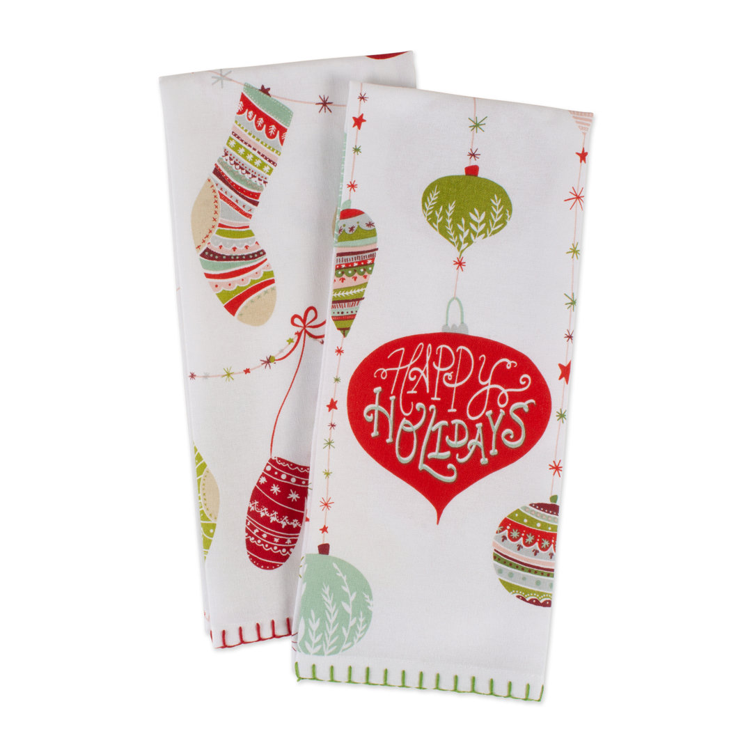 Edge Cotton Dish Cloth Kitchen Towel The Holiday Aisle®