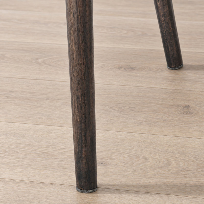 45 cm H Solid Wood Wishbone Back Side Chair, Black