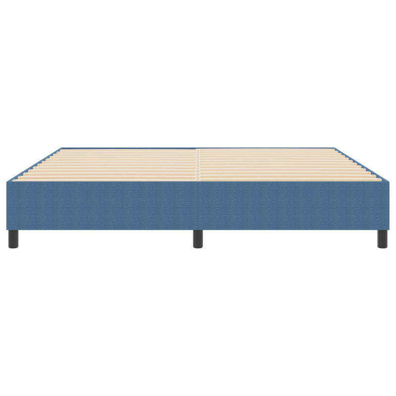 Solid Wood Bed, 200 x 200 cm, Blue