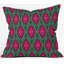 Wagner Campelo Ikat Leaves Throw Pillow-7494152