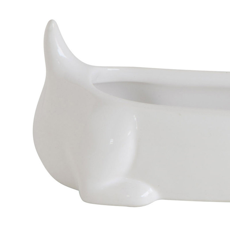 Ceramic Dachshund Cracker Serving Dish