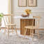 Chaise d'appoint en bois massif Jordyn-742579923