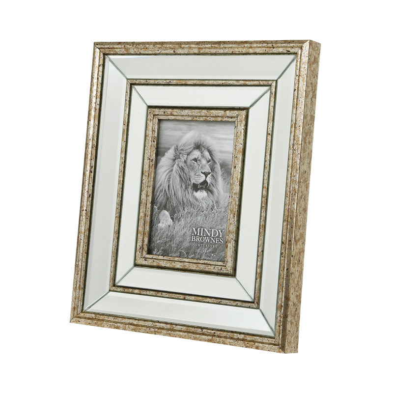 Mia Gold Matte Picture Frame, 29.5cm H x 24.5cm W x 3cm D