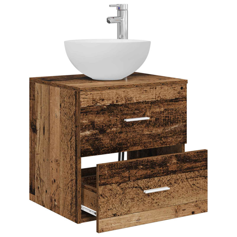 495 mm Bathroom Vanity, Old Wood