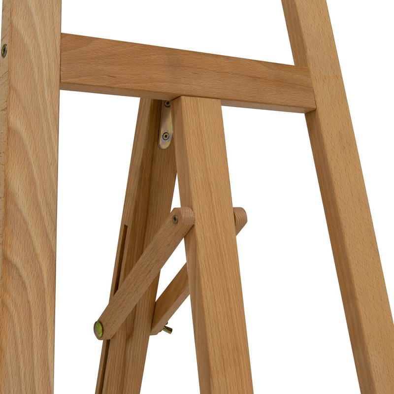 Gregoris Inbox Zero Folding Adjustable Tripod Easel, Natural