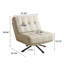 Leather 360-degree Rotating Single Chair With Eco-leather Upholstery