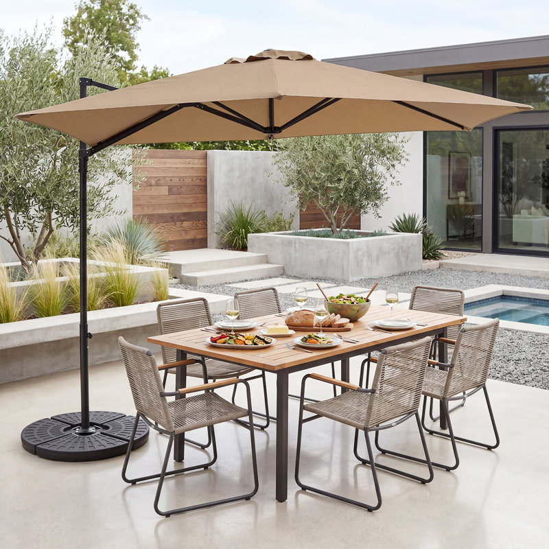 Parasol de patio 10 'Cantilever, Tanné