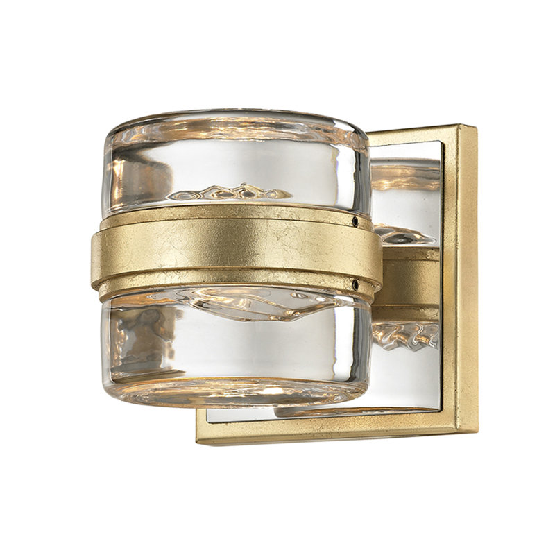 Splash Dimmable Bath Sconce, Gold Leaf