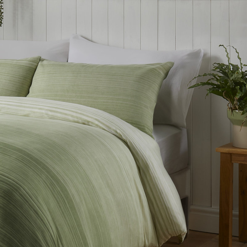 Fairhaven Duvet Cover Set, Green, Double - 2 Standard Pillowcase