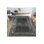 Dark Gray Tone Stripe Pattern Modern Machine Washable Decorative Rug