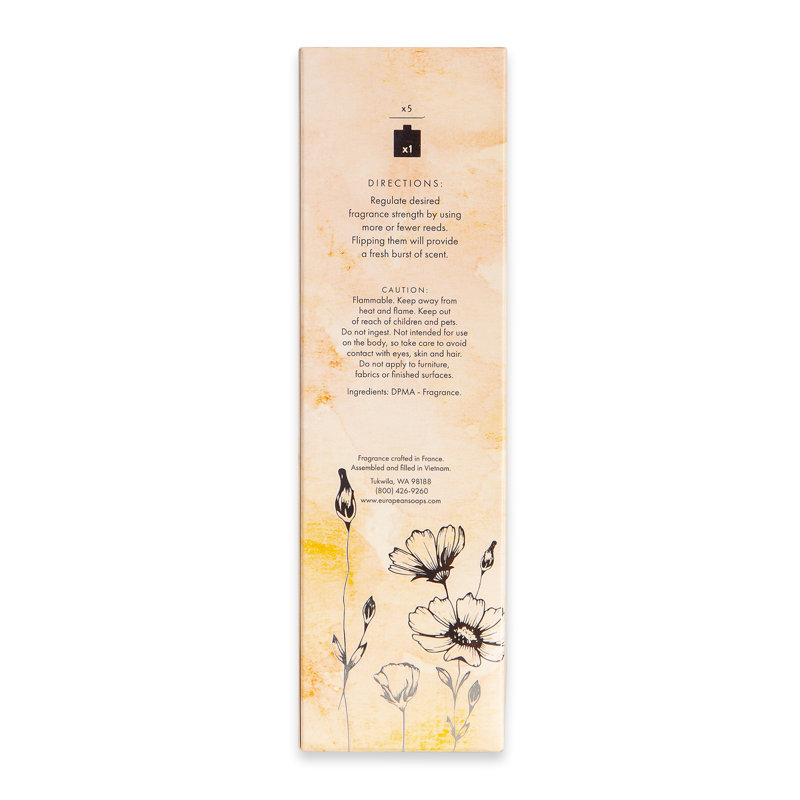 Yellow Persimmon Reed Diffuser with 5 Sticks