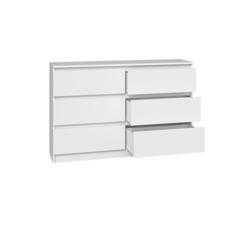Shay M6 120 cm Chest of 6 Drawers