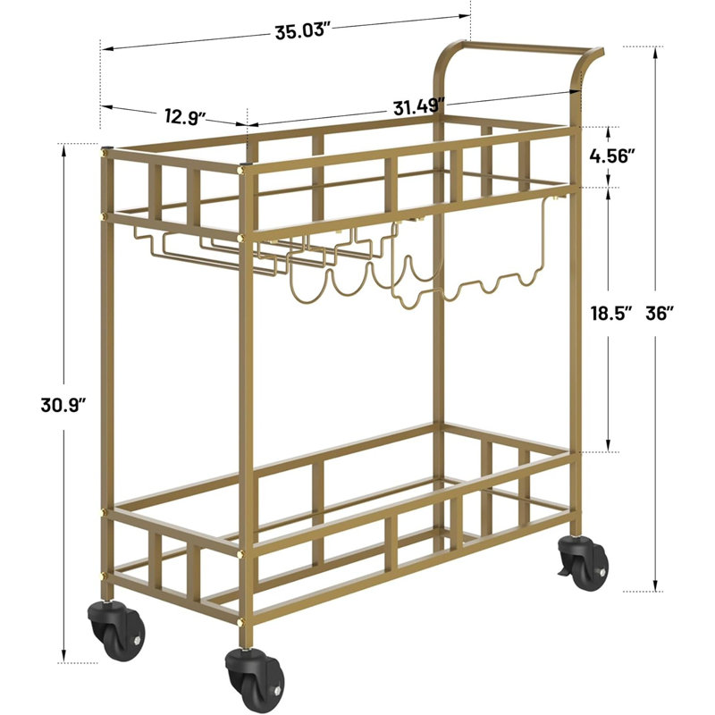 Metal Bar Cart