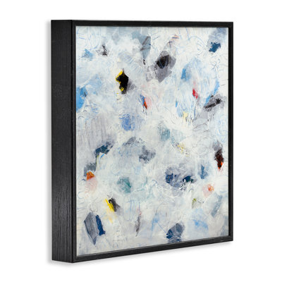 Gribouillis subtils sur giclée abstraite, design par Jeff Iorillo