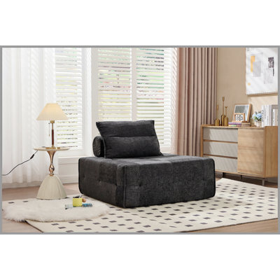 Deep Seat Modular Sectional Sofa with Adjustable Backrest – 39.37" Chenille Compressed Couch for Living Room, Bedroom, Lounge (2 Piece),Pink