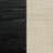 Cream and Black Upholstered Eastern King Panel Bed