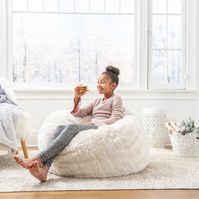 Laprovis Faux Fur Bean Bag Sofa
